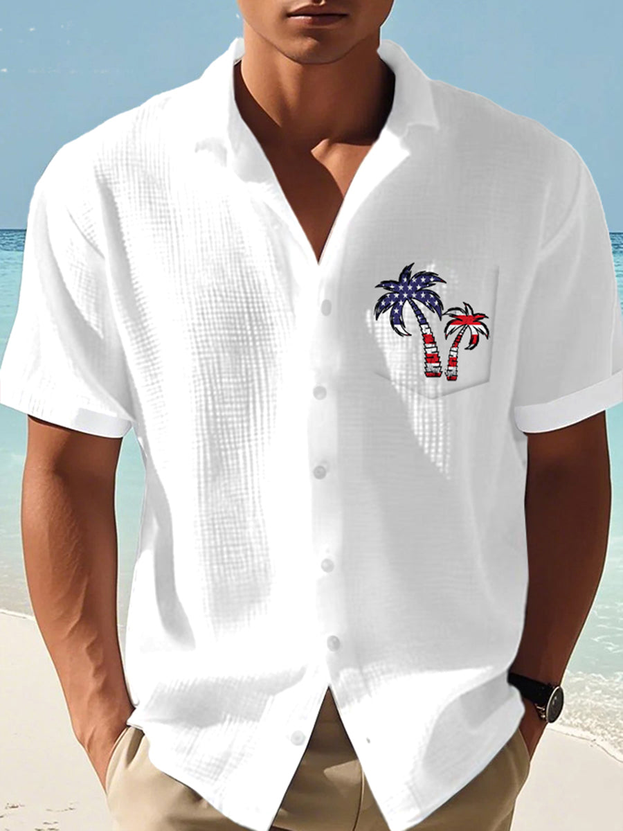 Men's Independence Day waffle shirt