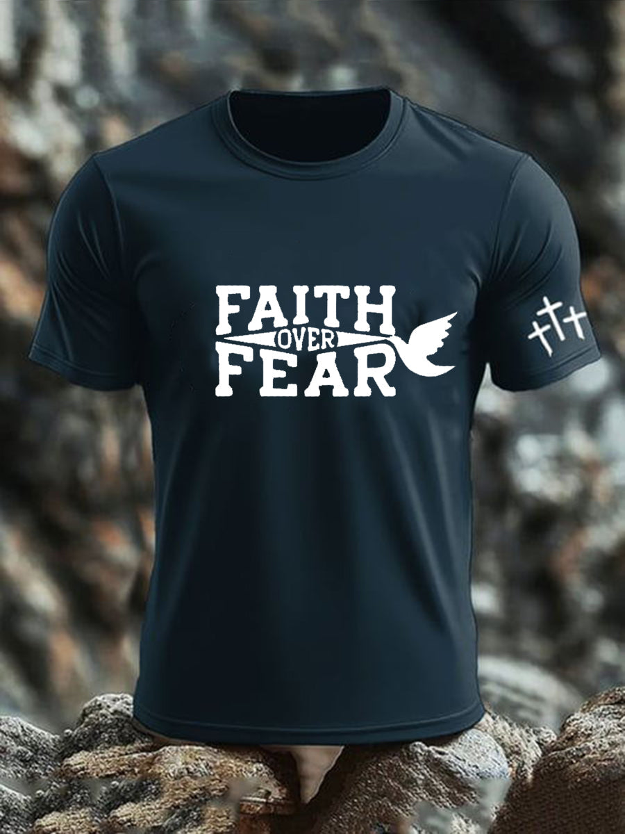 Men's Faith Over Fear Short-sleeved T-shirt