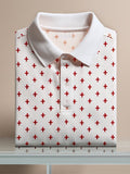 Men's Cross Business Shirt Short Sleeve Shirt