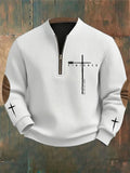 Men's It Is Finished Cross Printed Casual Top