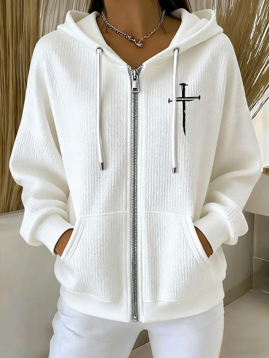 Women's Faith Art Printed  Coat