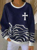 Women's Faith Art Printed Sweatshirt