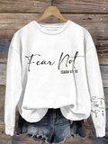 Women's Fear Not Isaiah 41:10 Regular Sweatshirt
